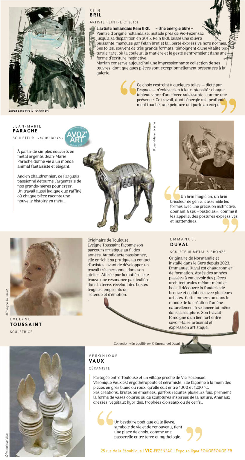 EXPO galerie la ligne ROUGE - PROGRAMMATION