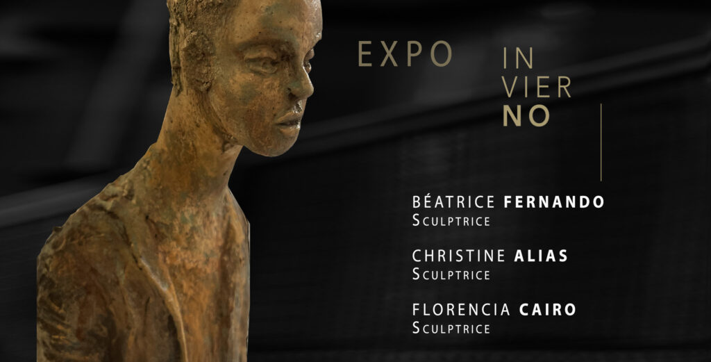 Invitation vernissage Invier_NO - galerie d'art la ligne ROUGE