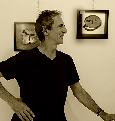 Portrait artiste Daniel Schaerer en exposition à la galerie la ligne ROUGE